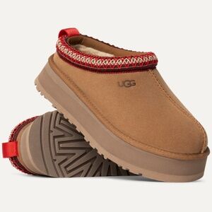 UGG Tazz Platform Slippers Chestnut 10 NWOB